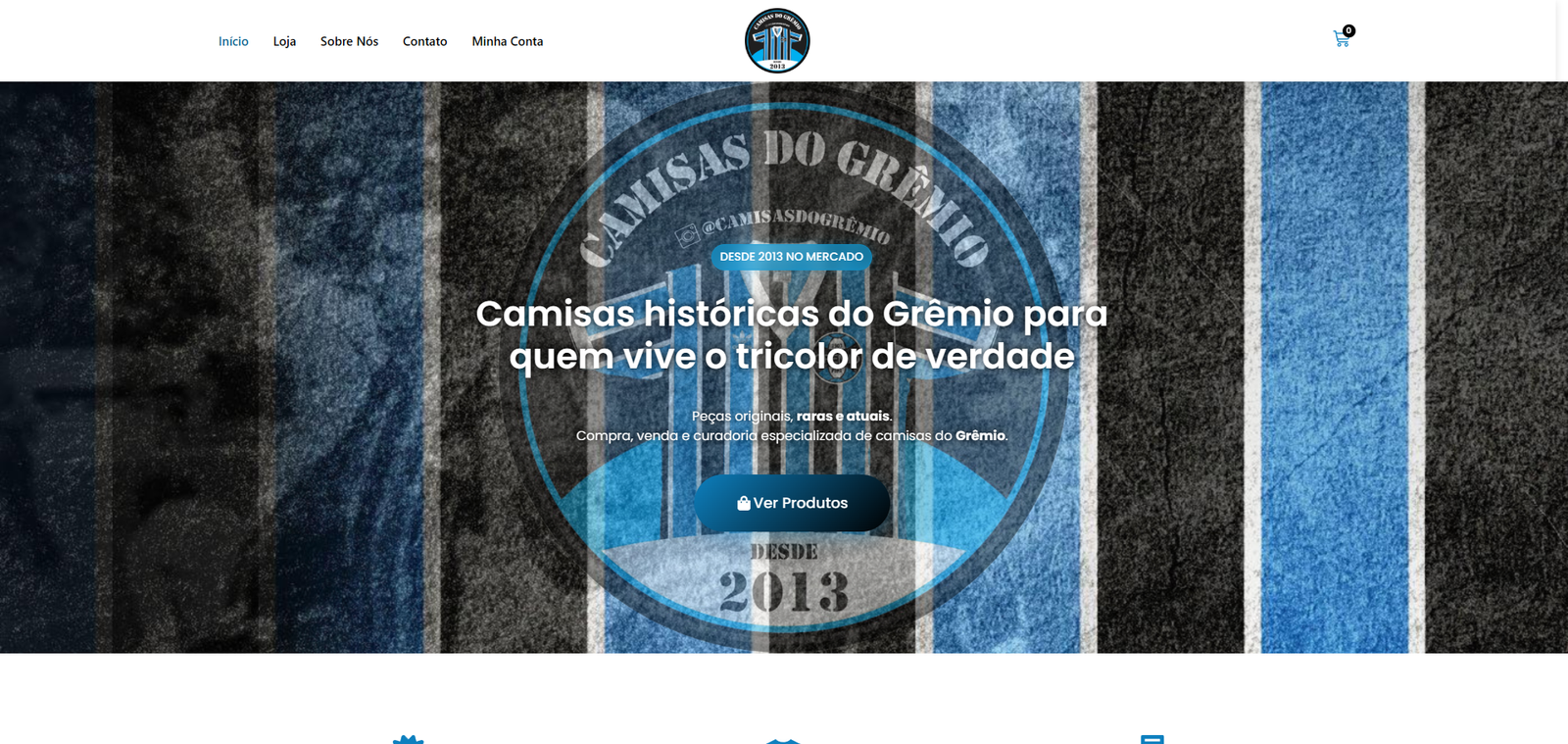 Camisas do Grêmio - e-commerce desktop